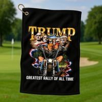 Trump Greatest Rally Of All Time Cute Gift Golf Towel thumb 1