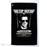Top Gov Ron DeSantis Florida America's Freedom Zone Top Gov Golf Towel thumb 0