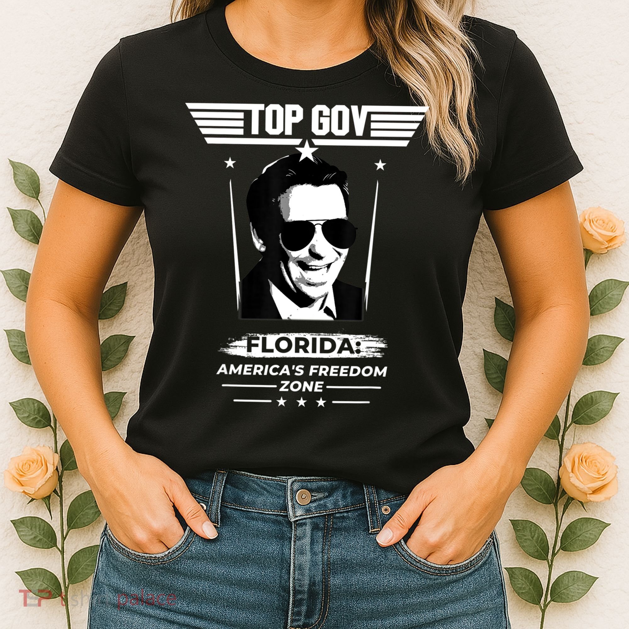 Top Gov Ron DeSantis Florida America's Freedom Zone Top Gov Women's T-Shirt