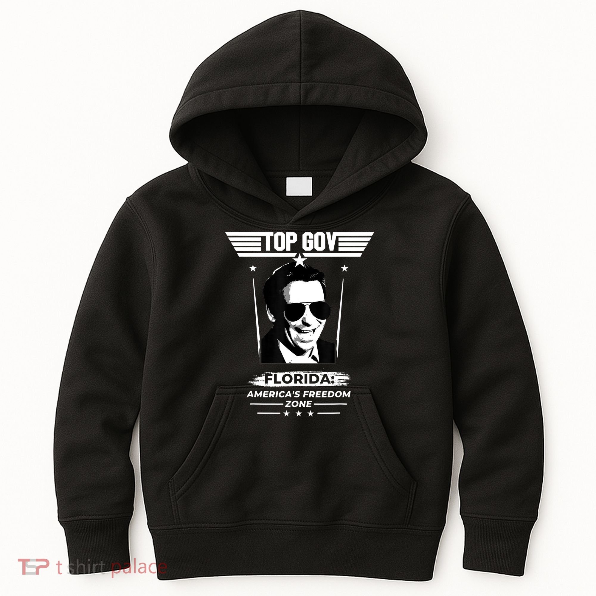 Top Gov Ron DeSantis Florida America's Freedom Zone Top Gov Kids Hoodie