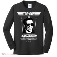Top Gov Ron DeSantis Florida America's Freedom Zone Top Gov Kids Long Sleeve Shirt thumb 0