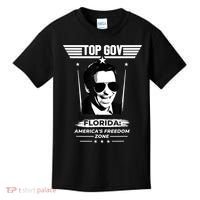 Top Gov Ron DeSantis Florida America's Freedom Zone Top Gov Kids T-Shirt thumb 0