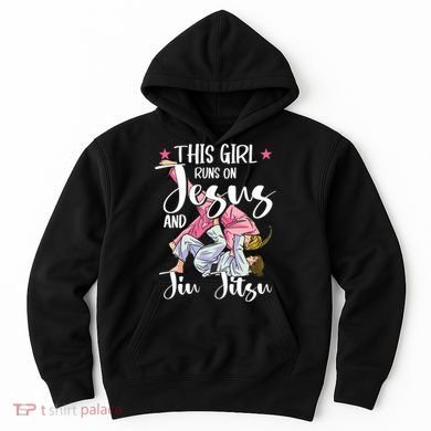 This Girl Runs On Jesus And Jiu Jitsu Hoodie