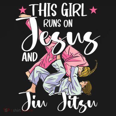 This Girl Runs On Jesus And Jiu Jitsu Ornament