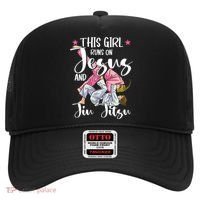 This Girl Runs On Jesus And Jiu Jitsu Hat thumb 0