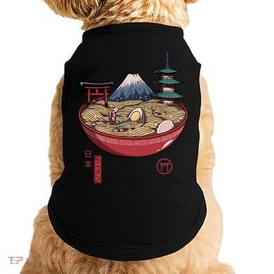 The Great Ramen Wave Doggie Tank