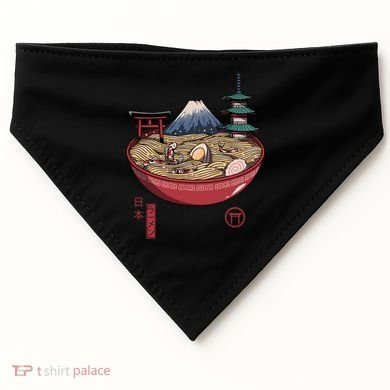 The Great Ramen Wave USA-Made Doggie Bandana