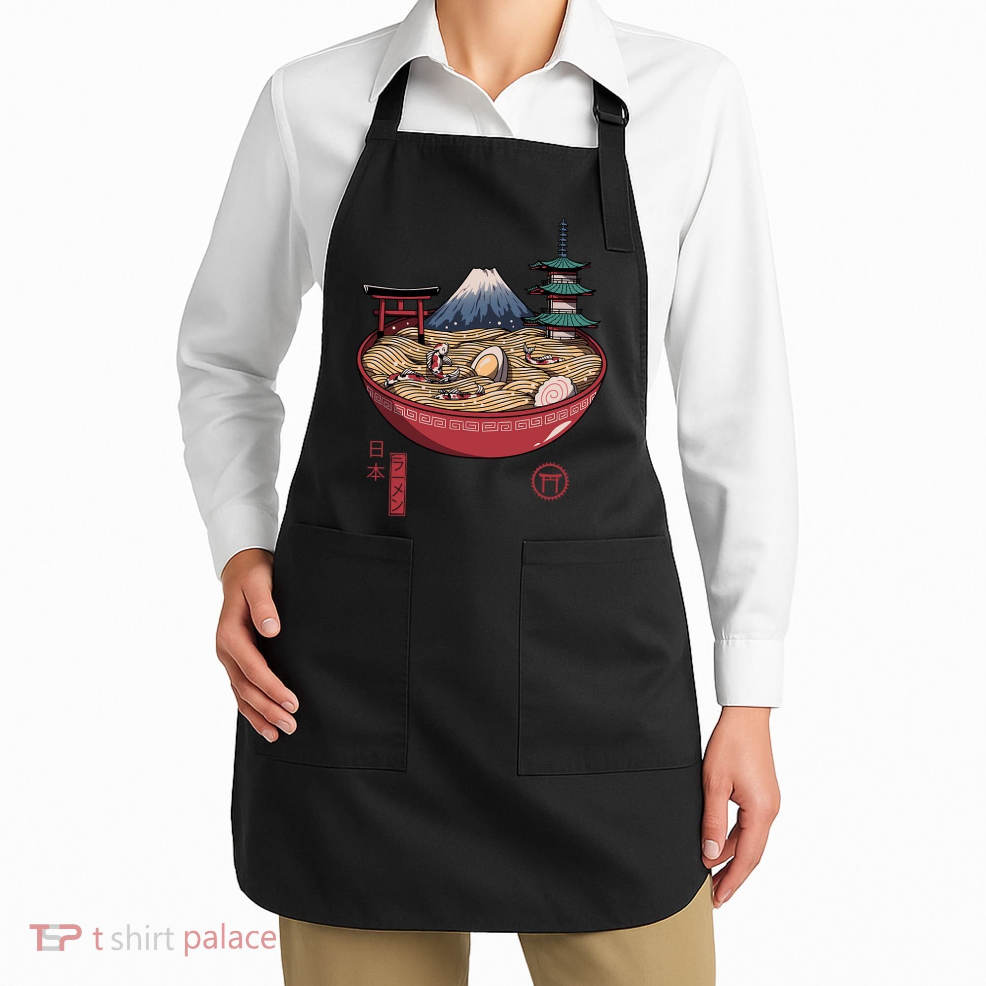 The Great Ramen Wave Apron