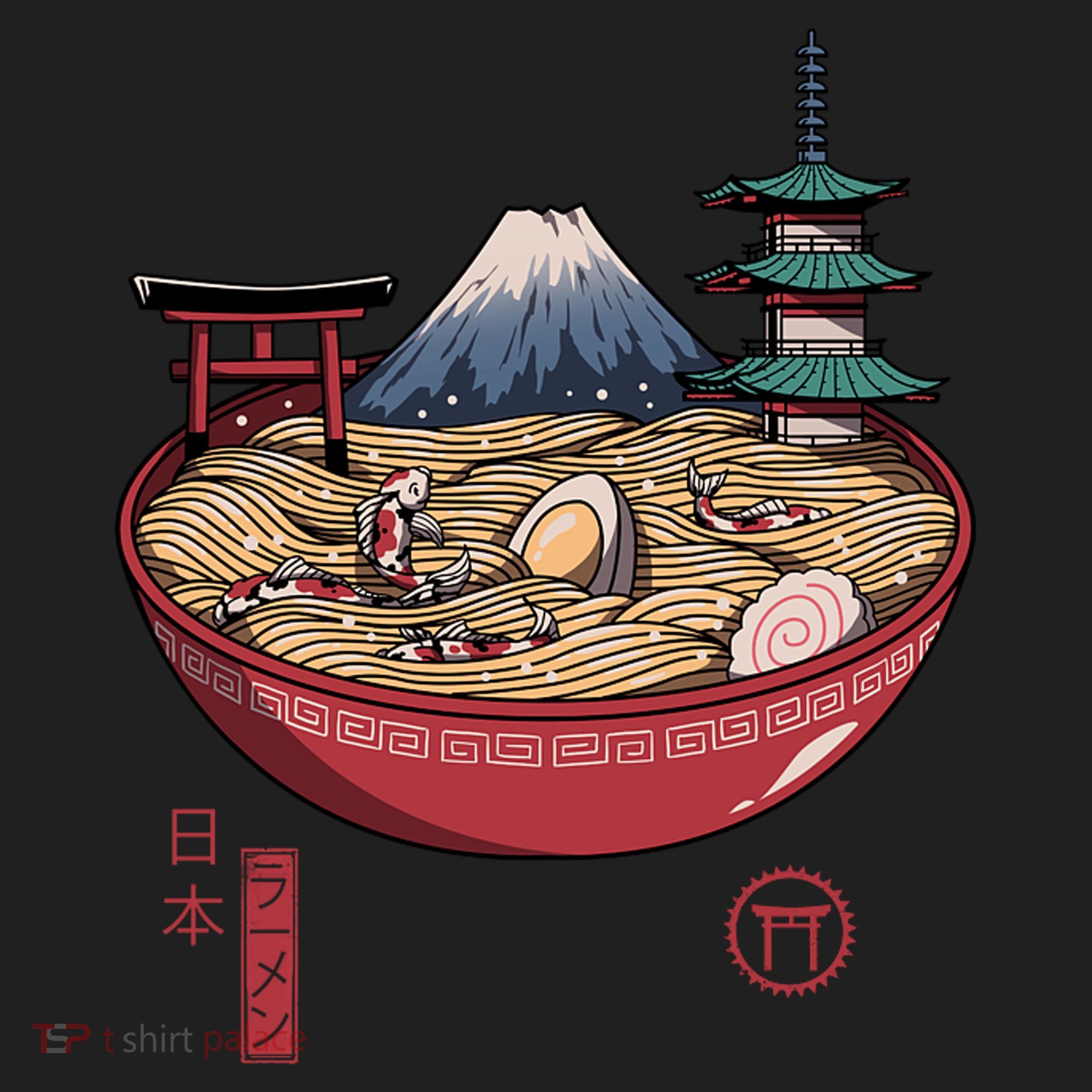 The Great Ramen Wave Beanie