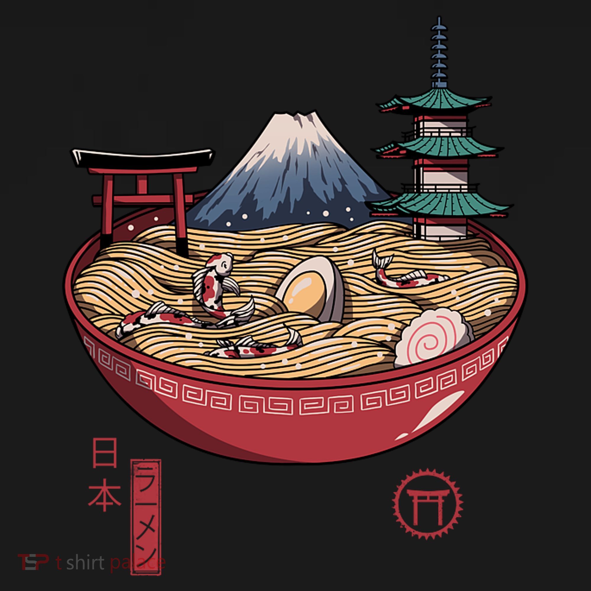 The Great Ramen Wave Mousepad