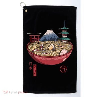 The Great Ramen Wave Golf Towel