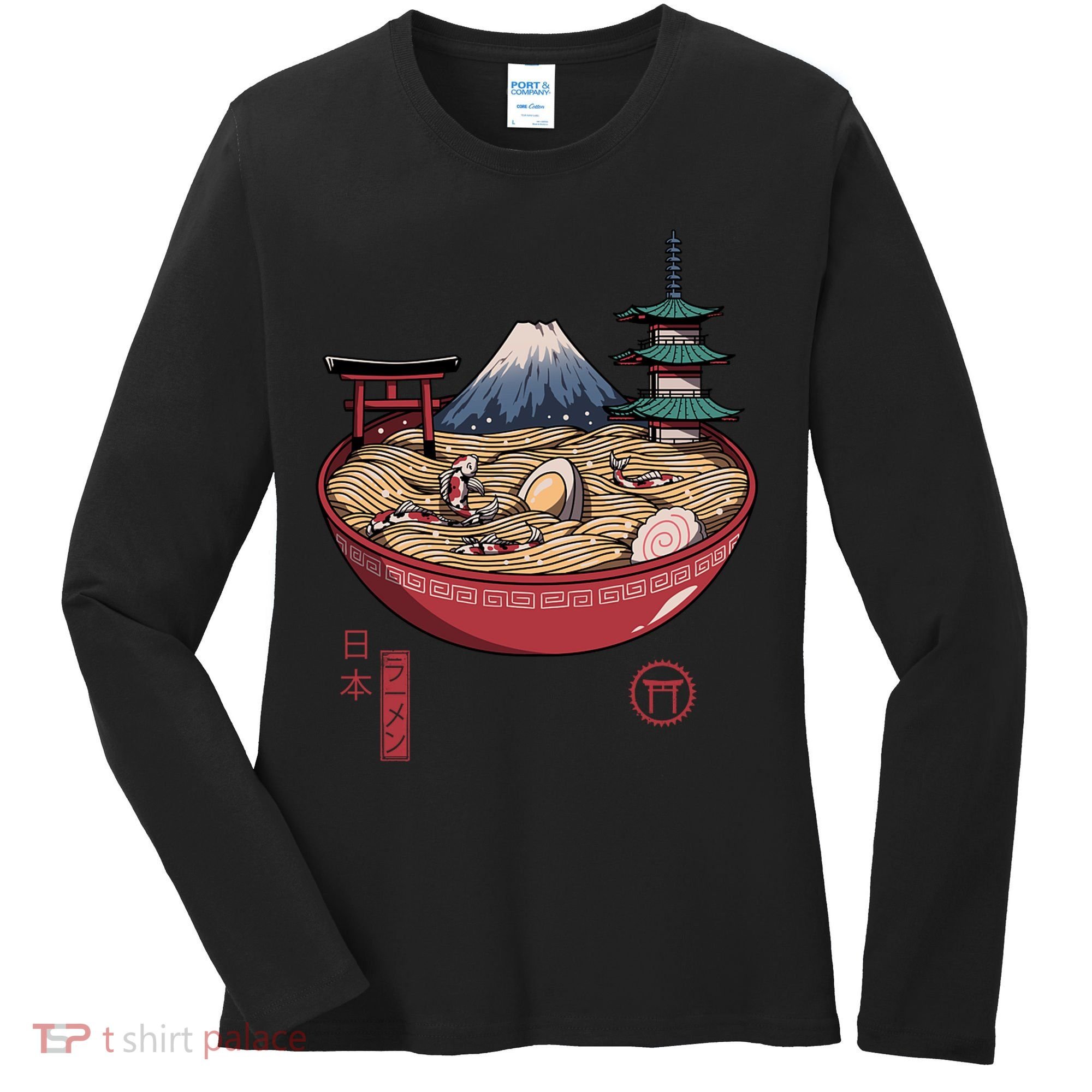 The Great Ramen Wave Women's Long Sleeve Shirt
