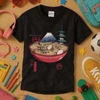 The Great Ramen Wave Kids T-Shirt thumb 3