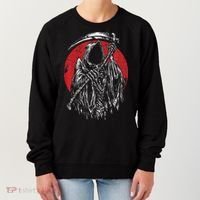 The Grim Reaper Skeleton Skull Death Scythe Grunge Horror Women's Sweatshirt thumb 0