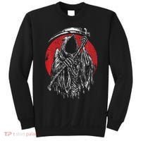 The Grim Reaper Skeleton Skull Death Scythe Grunge Horror Sweatshirt thumb 0