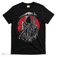 The Grim Reaper Skeleton Skull Death Scythe Grunge Horror T-Shirt thumb 0