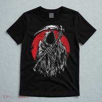 The Grim Reaper Skeleton Skull Death Scythe Grunge Horror T-Shirt thumb 5