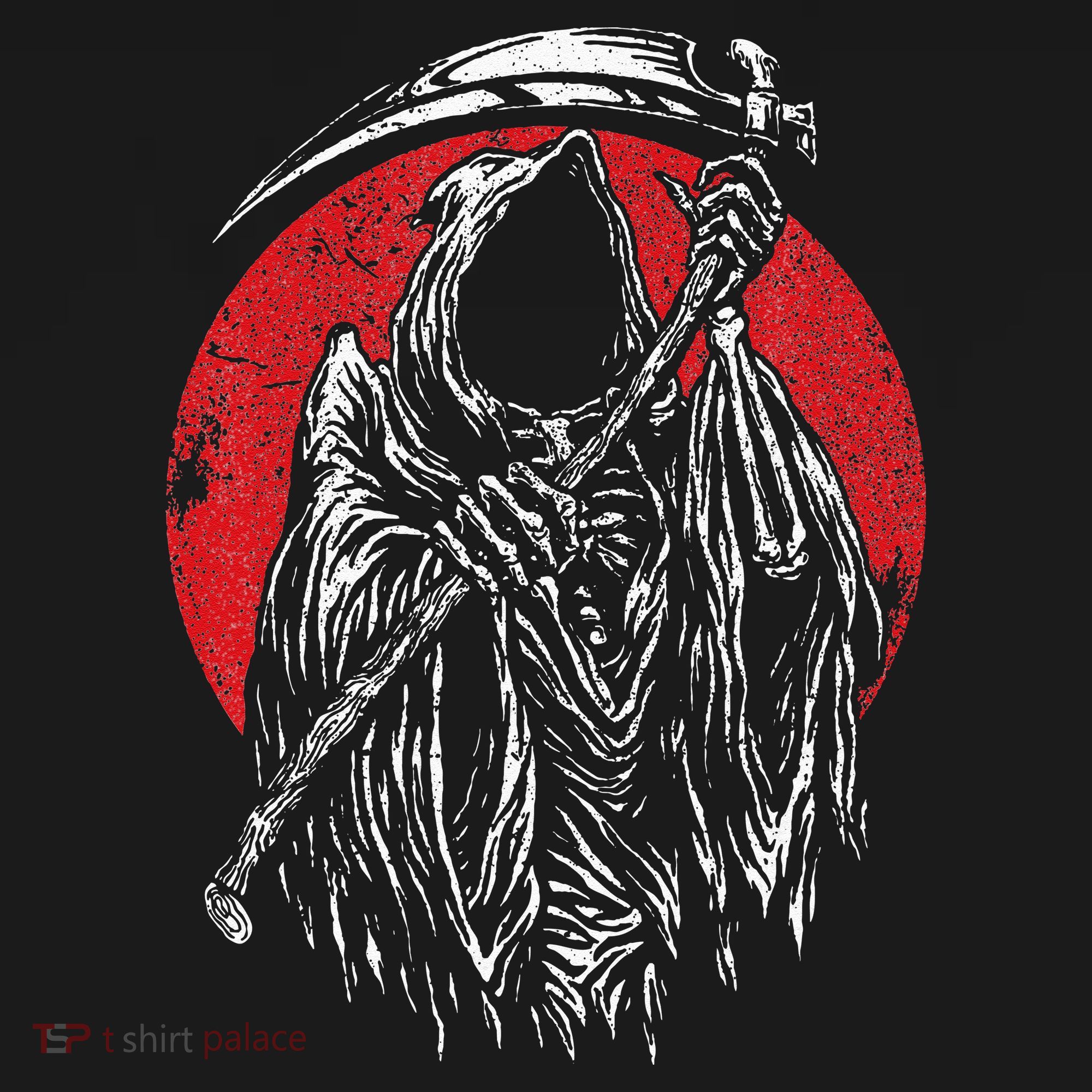 The Grim Reaper Skeleton Skull Death Scythe Grunge Horror Women's Hoodie