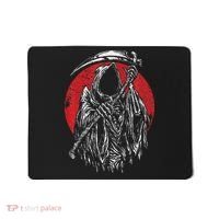 The Grim Reaper Skeleton Skull Death Scythe Grunge Horror Mousepad thumb 0