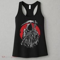 The Grim Reaper Skeleton Skull Death Scythe Grunge Horror Women's Tank Top thumb 3