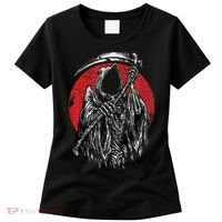 The Grim Reaper Skeleton Skull Death Scythe Grunge Horror Women's T-Shirt thumb 0