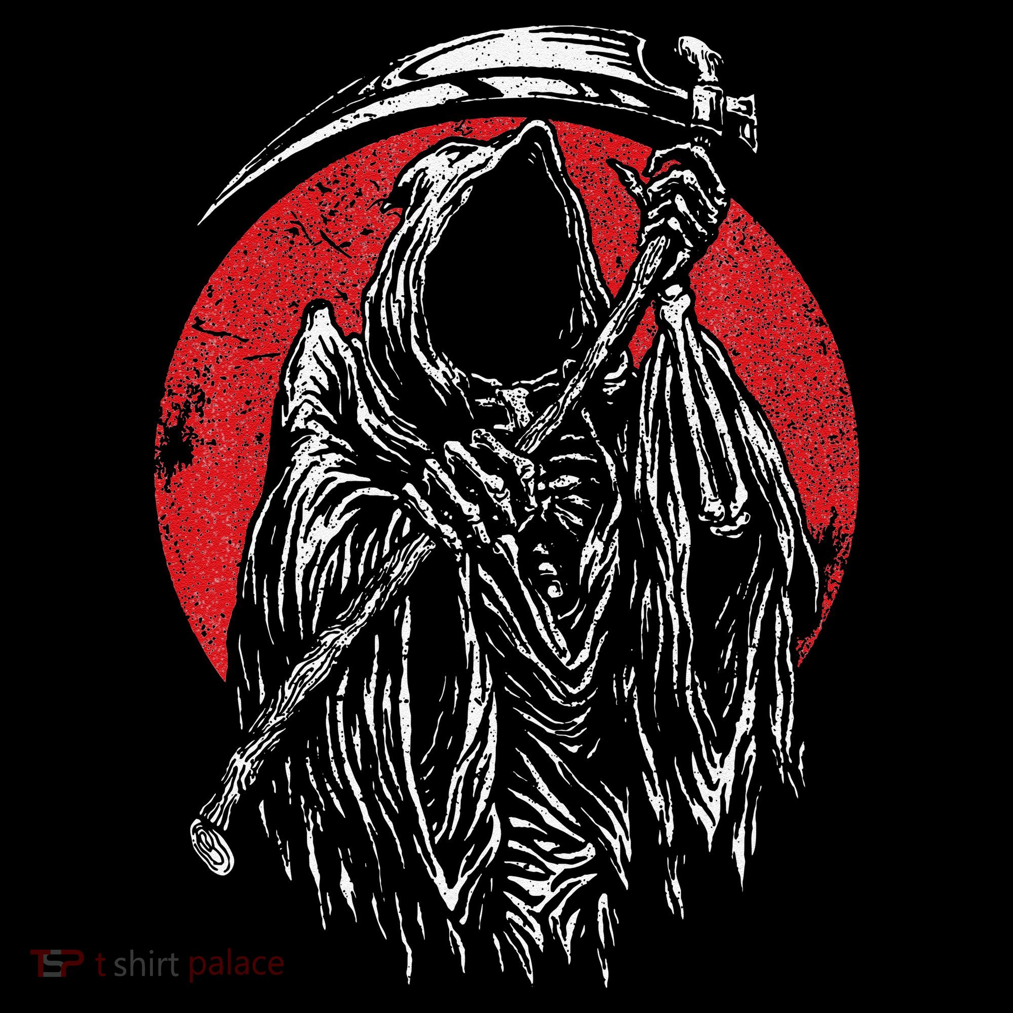 The Grim Reaper Skeleton Skull Death Scythe Grunge Horror Coffee Mug