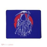 The Grim Reaper Skeleton Skull Death Scythe Grunge Horror Mousepad thumb 0