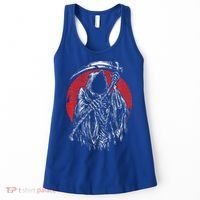 The Grim Reaper Skeleton Skull Death Scythe Grunge Horror Women's Tank Top thumb 0