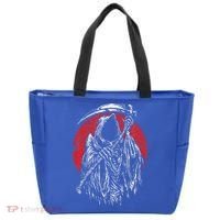 The Grim Reaper Skeleton Skull Death Scythe Grunge Horror Tote Bag thumb 0