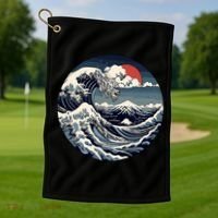 The Great Retro Wave Golf Towel thumb 1