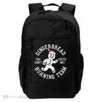 Trendy Gingerbread Running Team Christmas Humor Backpack thumb 0