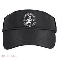 Trendy Gingerbread Running Team Christmas Humor Adult Drive Performance Visor thumb 0
