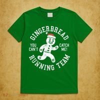 Trendy Gingerbread Running Team Christmas Humor T-Shirt thumb 5