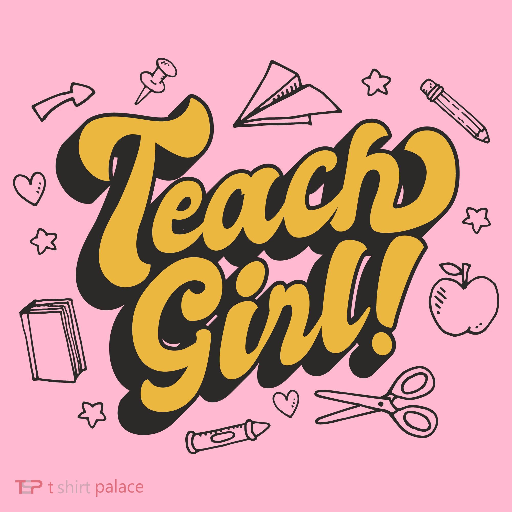 Teach Girl Retro Cute Gift For Teacher Mousepad