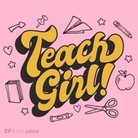 Teach Girl Retro Cute Gift For Teacher Visor thumb 3