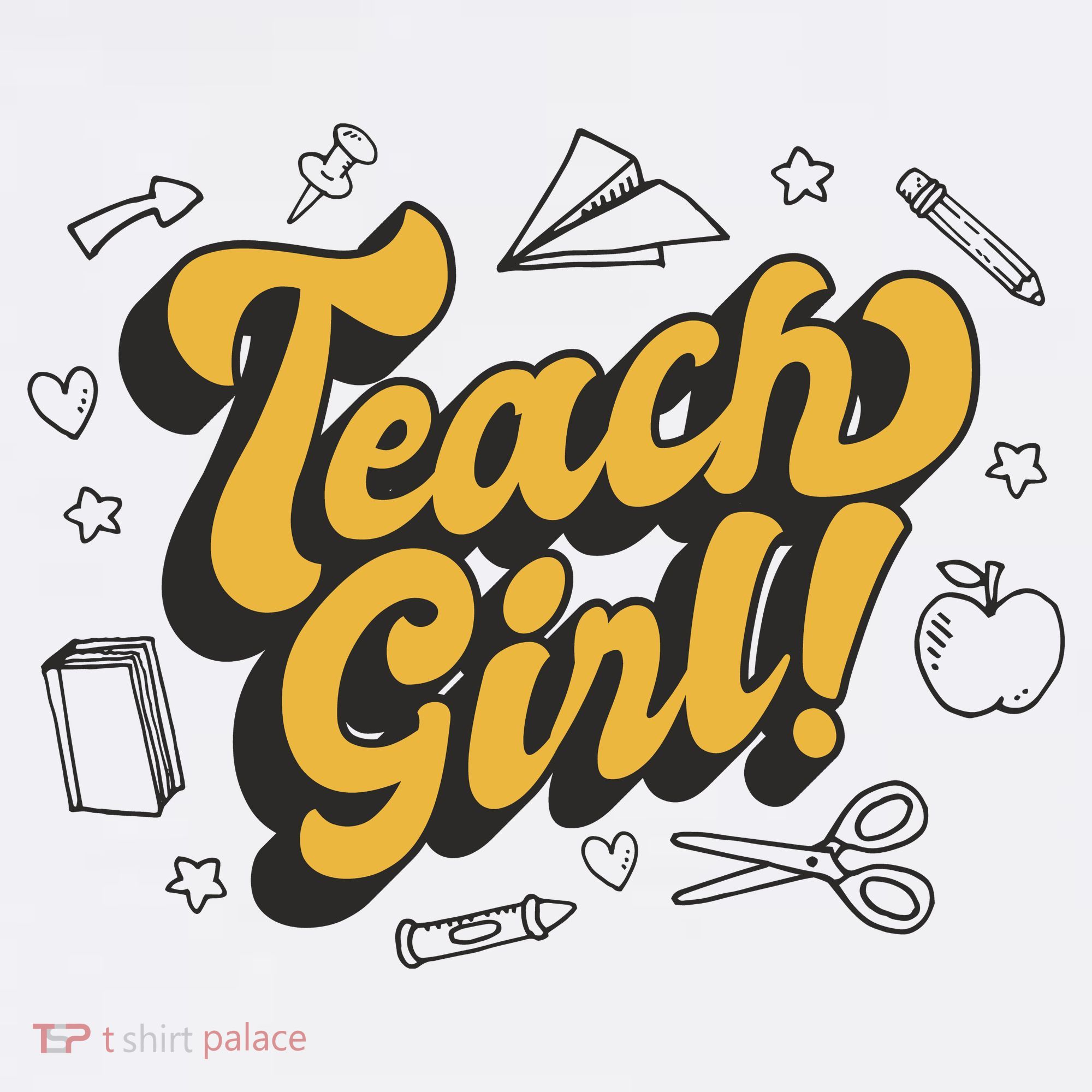 Teach Girl Retro Cute Gift For Teacher Apron