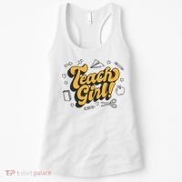 Teach Girl Retro Cute Gift For Teacher Women's Tank Top thumb 0