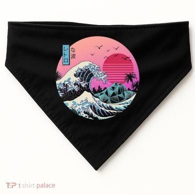 The Great Retro Wave USA-Made Doggie Bandana