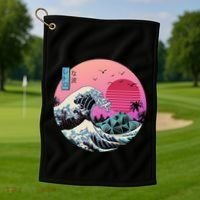 The Great Retro Wave Golf Towel thumb 1