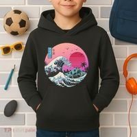 The Great Retro Wave Kids Hoodie thumb 2