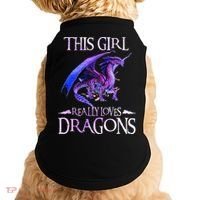 This Girl Really Loves Dragons Dragon Lover Doggie Tank thumb 0