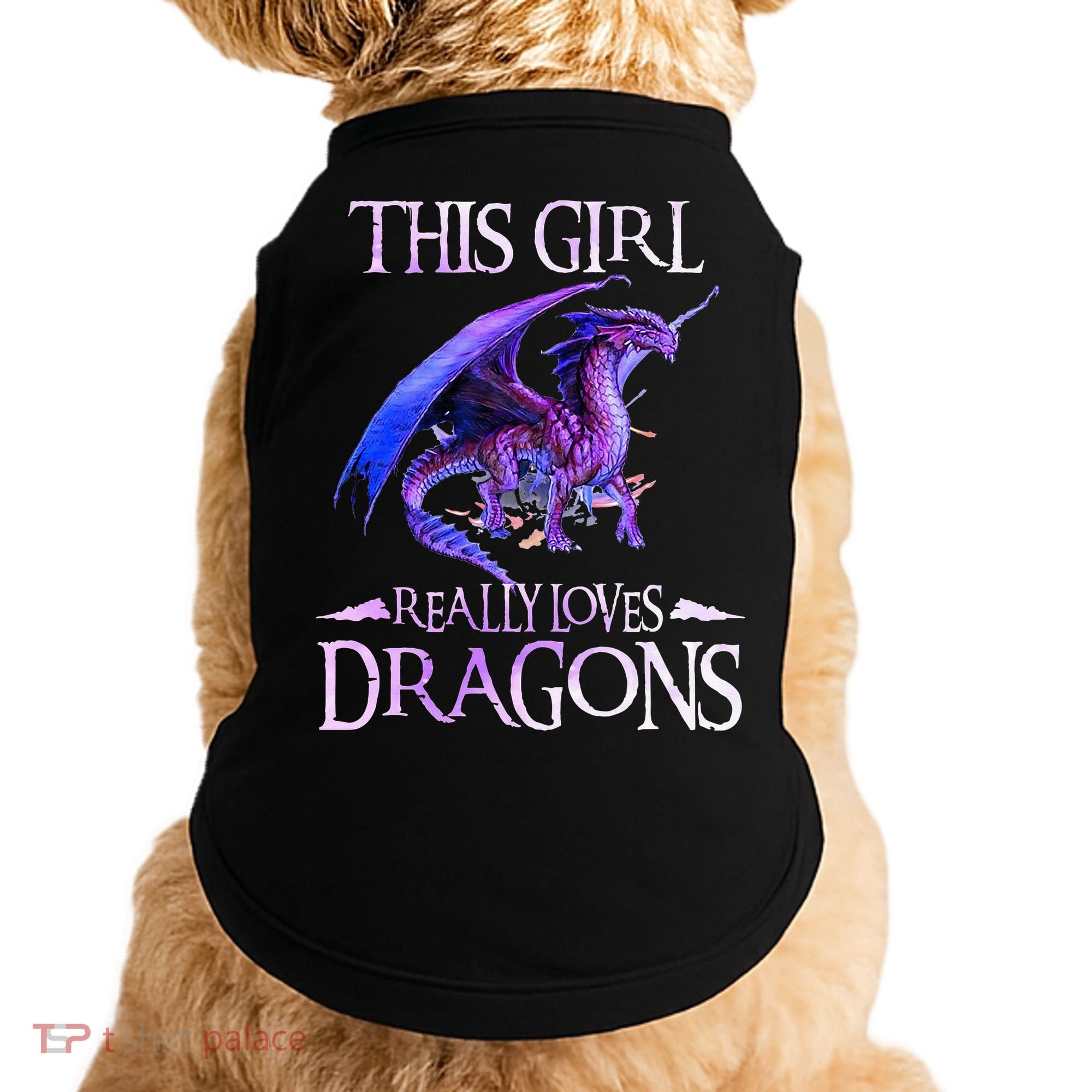 This Girl Really Loves Dragons Dragon Lover Doggie Tank