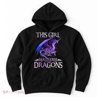 This Girl Really Loves Dragons Dragon Lover Hoodie thumb 0