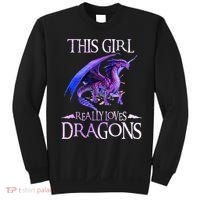 This Girl Really Loves Dragons Dragon Lover Sweatshirt thumb 0
