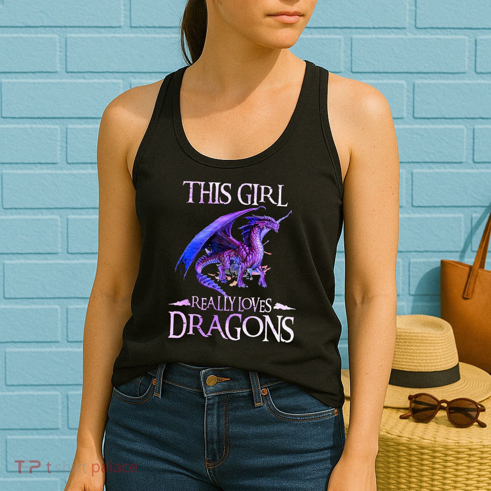 This Girl Really Loves Dragons Dragon Lover Women's Tank Top