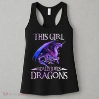 This Girl Really Loves Dragons Dragon Lover Women's Tank Top thumb 3