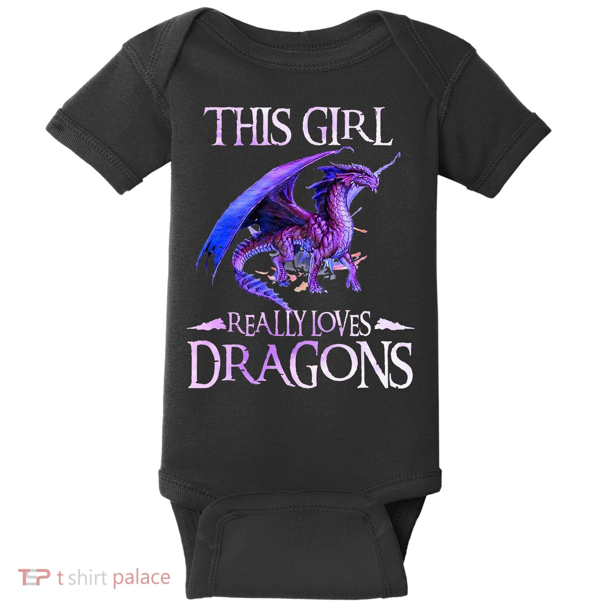 This Girl Really Loves Dragons Dragon Lover Baby Bodysuit