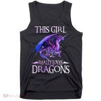 This Girl Really Loves Dragons Dragon Lover Tank Top thumb 0