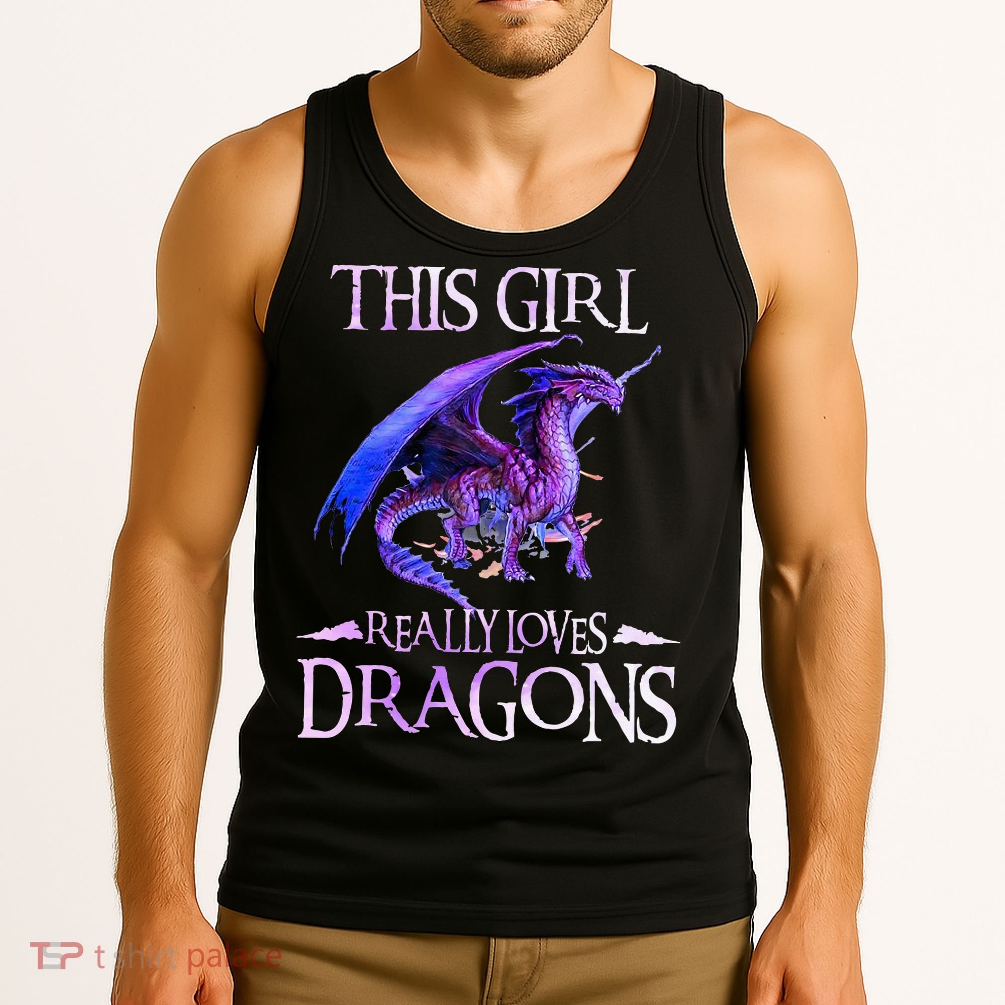 This Girl Really Loves Dragons Dragon Lover Tank Top