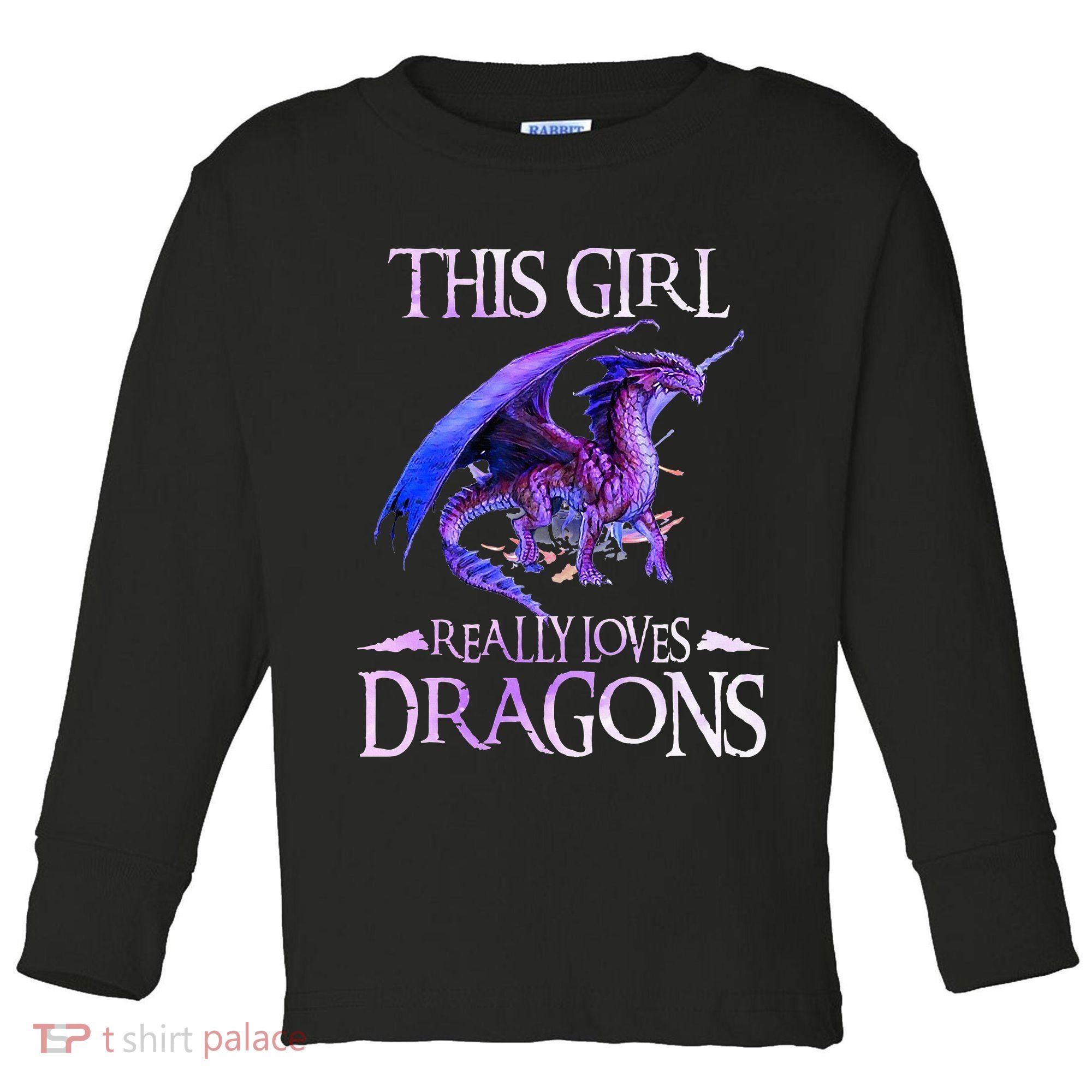 This Girl Really Loves Dragons Dragon Lover Toddler Long Sleeve Shirt